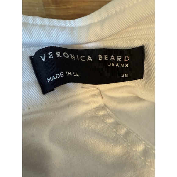 Veronica Beard Shorts Nori Updated Paperbag Waist Denim White Womens Size 28 NWT - Picture 4 of 10